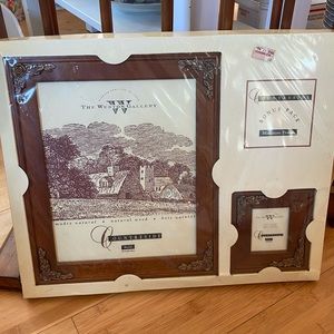 NWT Picture Frame Set. One 8 x 10 and One 2 1/2 x 3 Ornamental Picture Frames.